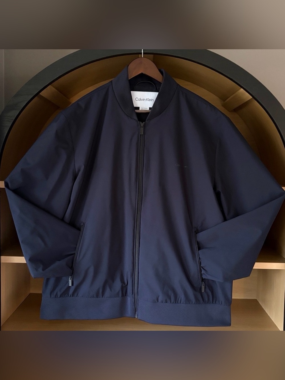 Calvin Klein Matte Bomber Jacket | Navy Blue | XXL